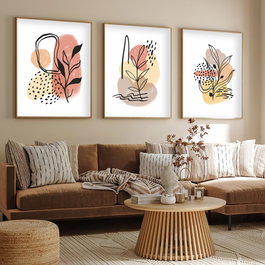 Wallity Huhu226 - Set de 3 Cuadros Decorativos 30 x 40 cm